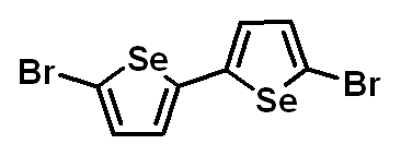 Chemical structure of 5,5'-Dibromo-2,2'-biselenophene