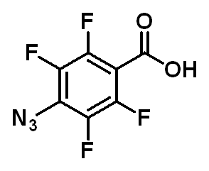 Chemical structure of 4-Azidotetrafluorobenzoic acid