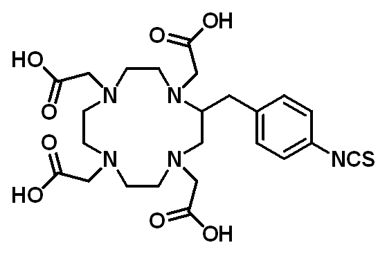 Chemical structure of (p-SCN-Bn)-dota