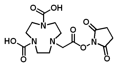 Chemical structure of NOTA-NHS ester