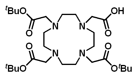Chemical structure of Tri-tert-butyl 1,4,7,10-Tetraazacyclododecane-1,4,7,10-tetraacetate