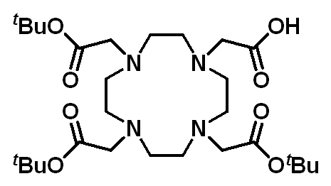 Chemical structure of Tri-tert-butyl 1,4,7,10-Tetraazacyclododecane-1,4,7,10-tetraacetate