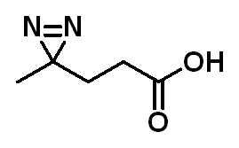 Chemical structure of 3-Methyl-3H-diazirine-3-propanoic acid