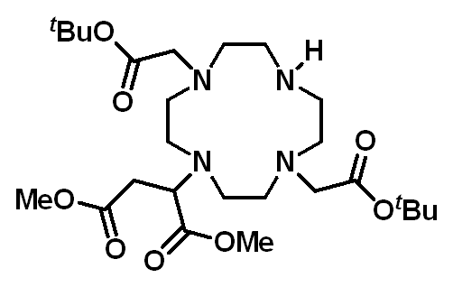 Chemical structure of 1,7-Bis(1,1-dimethylethyl) 4-[3-methoxy-1-(methoxycarbonyl)-3-oxopropyl]-1,4,7,10-tetraazacyclododecane-1,7-diacetate