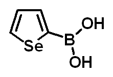 Chemical structure of Selenophen-2-ylboronic Acid