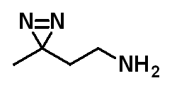 Chemical structure of 2-(3-Methyl-3H-diazirin-3-yl)ethan-1-amine