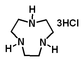 Chemical structure of 1,4,7-Triazacyclononane trihydrochloride