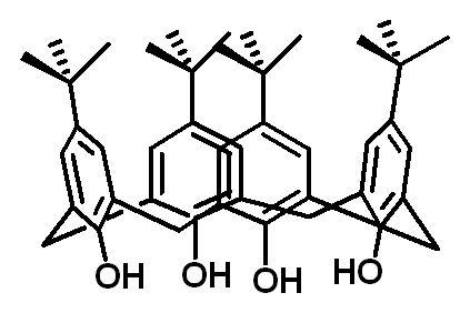 Chemical structure of 4-tert-Butylcalix[4]arene