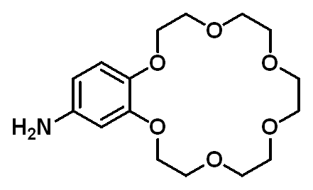 Chemical structure of 4'-Aminobenzo-18-crown-6