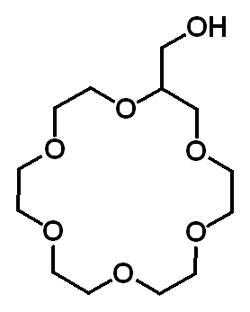 Chemical structure of 1,4,7,10,13,16-Hexaoxacyclooctadecane-2-methanol