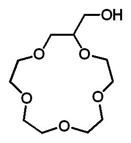 Chemical structure of 1,4,7,10,13-Pentaoxacyclopentadecane-2-methanol