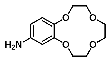 Chemical structure of 2,3,5,6,8,9-Hexahydro-1,4,7,10-benzotetraoxacyclododecin-12-amine