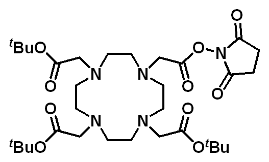 Chemical structure of DOTA-tris(tBu)ester NHS ester