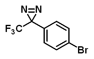 Chemical structure of 3-(4-bromophenyl)-3-(trifluoromethyl)-3H-diazirine