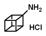 Chemical structure of Cuban-1-amine hydrochloride