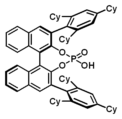 Chemical structure of (11aR)-10,11,12,13-Tetrahydro-5-hydroxy-3,7-bis[2,4,6-tris(1-methylethyl)phenyl]-diindeno[7,1-de:1',7'-fg][1,3,2]dioxaphosphocin 5-oxide