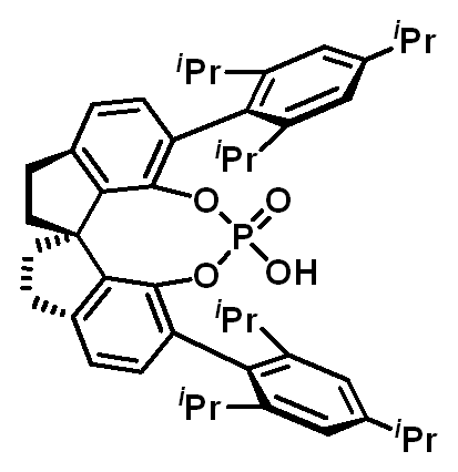 Chemical structure of (11aR)-10,11,12,13-Tetrahydro-5-hydroxy-3,7-bis[2,4,6-tris(1-methylethyl)phenyl]-diindeno[7,1-de:1',7'-fg][1,3,2]dioxaphosphocin 5-oxide