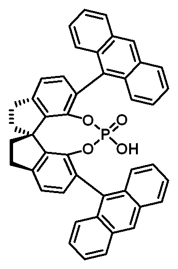Chemical structure of (11aS)-3,7-Di-9-anthracenyl-10,11,12,13-tetrahydro-5-hydroxy-5-oxide-diindeno[7,1-de:1',7'-fg][1,3,2]dioxaphosphocin