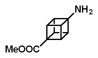 Chemical structure of 1-Amino-cubane-4-carboxylic acid methyl ester