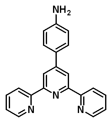 Chemical structure of 4-((1~2~,2~2~:2~6~,3~2~-Terpyridin)-2~4~-yl)aniline