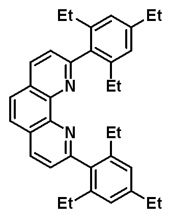 Chemical structure of 2,9-Bis(2,4,6-triethylphenyl)-1,10-phenanthroline