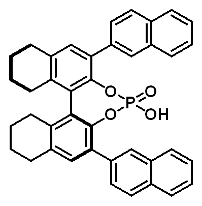 Chemical structure of (11bS)-4-Hydroxy-2,6-di(naphthalen-2-yl)-8,9,10,11,12,13,14,15-octahydrodinaphtho[2,1-d:1',2'-f][1,3,2]dioxaphosphepine 4-oxide