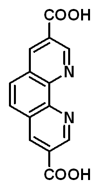 Chemical structure of 1,10-Phenanthroline-3,8-dicarboxylic acid