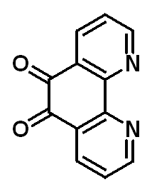 Chemical structure of 1,10-Phenanthroline-5,6-dione