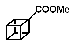 Chemical structure of Methyl 4-(trifluoromethyl)cubane-1-carboxylate