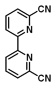 Chemical structure of 6,6'-Dicyano-2,2'-bipyridyl