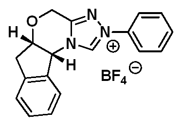 Chemical structure of (5aS,10bR)-2-Phenyl-4,5a,6,10b-tetrahydro-2H-indeno[2,1-b][1,2,4]triazolo[4,3-d][1,4]oxazin-11-ium tetrafluoroborate