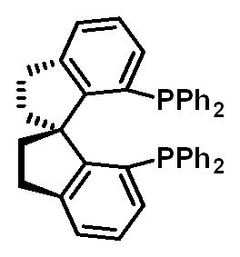 Chemical structure of (S)-7,7'-bis(diphenylphosphino)-1,1'-spirobiindane((S)-SDP)