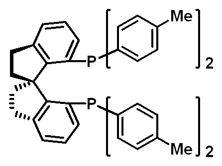 Chemical structure of 1,1'-((1R)-2,2',3,3'-Tetrahydro-1,1'-spirobi(1H-indene)-7,7'-diyl)bis(1,1-bis(4-methylphenyl)phosphine
