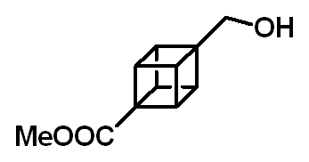 Chemical structure of Methyl 4-hydroxymethylcubanecarboxylate