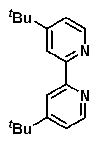 Chemical structure of 4,4'-Di-tert-butyl-2,2'-bipyridyl