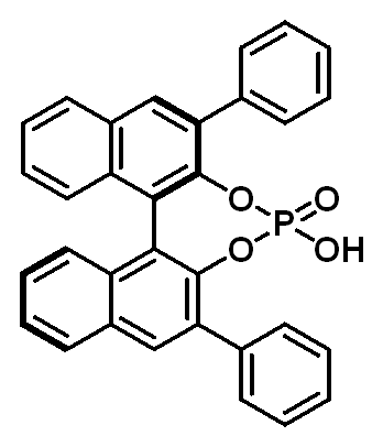 Chemical structure of (R)-3,3'-Bis(2-naphthalenyl)-1,1'-binaphthyl-2,2'-diyl hydrogen phosphate