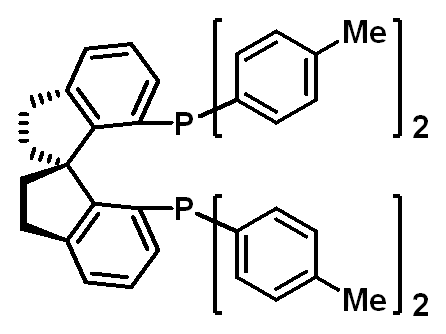 Chemical structure of 1,1'-((1R)-2,2',3,3'-Tetrahydro-1,1'-spirobi(1H-indene)-7,7'-diyl)bis(1,1-bis(4-methylphenyl)phosphine