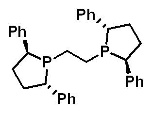 Chemical structure of (+)-1,2-Bis((2S,5S)-2,5-diphenylphospholano)ethane