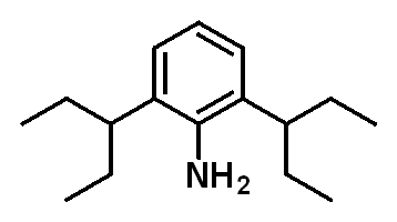 Chemical structure of 2,6-Di(pentan-3-yl)aniline