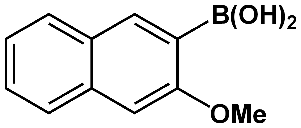 Chemical structure of 3-Methoxynaphthalene-2-boronic acid