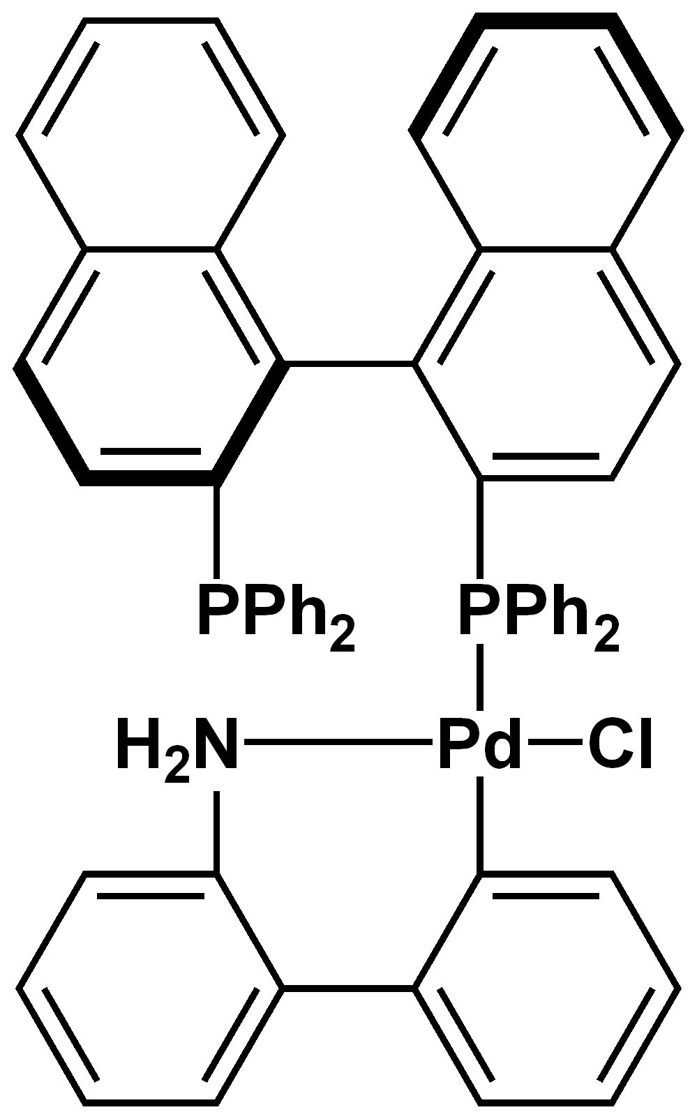Chemical structure of Binap Pd G2