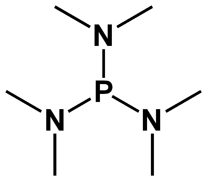 Chemical structure of Hexamethylphosphorous triamide