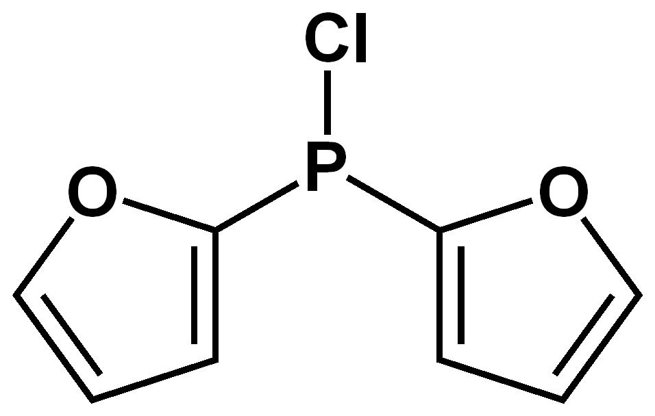 Chemical structure of Bis(2-furyl)phosphine chloride
