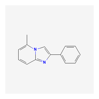 Chemical structure of 5-methyl-2-phenylH-imidazo[1,2-a]pyridine