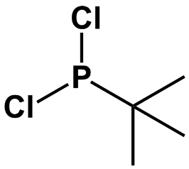 Chemical structure of tert-Butyldichlorophosphine