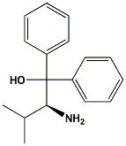 Chemical structure of (S)-(-)-2-AMINO-3-METHYL-1,1-DIPHENYL-1-BUTANOL