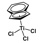 Chemical structure of (1-Indenyl)titanium(IV) Trichloride