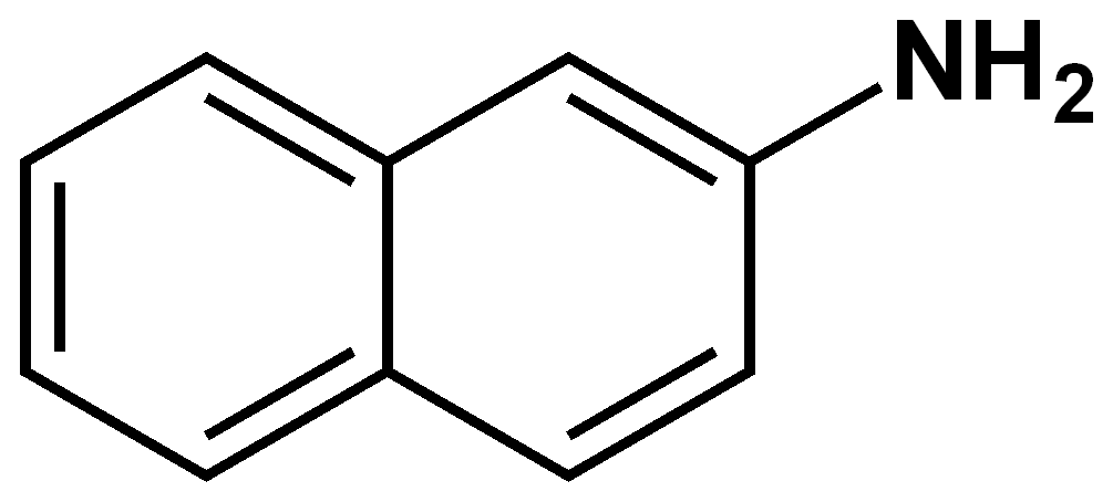 Chemical structure of 2-Naphthylamine