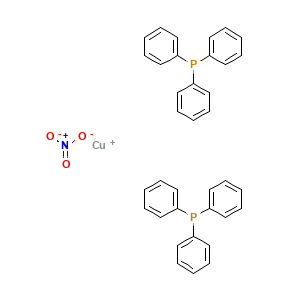 Chemical structure of Bis(triphenylphosphine)copper(I) nitrate