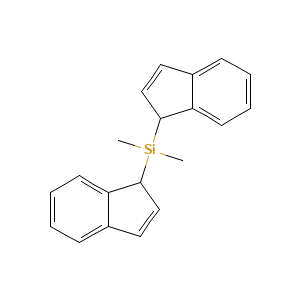 Chemical structure of Dimethylbis(indenyl)silane